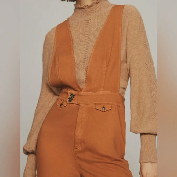 Anthropologie Pilcro Deep V Jumpsuit - Picture 3 of 4
